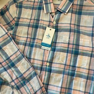 NWT Penguin LS Button up